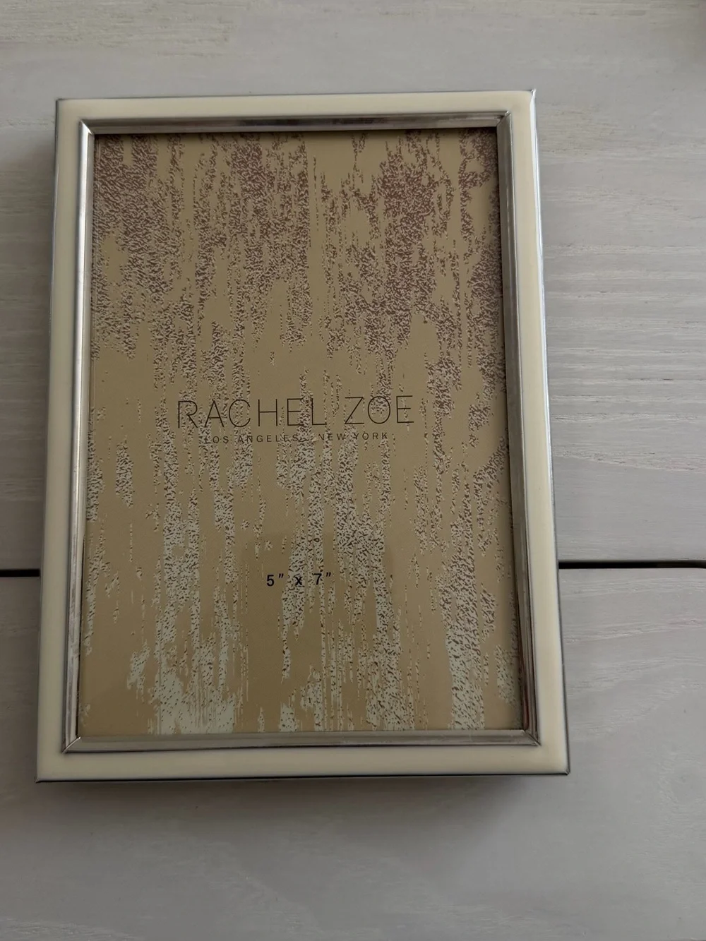 Rachel Zoe Silver Metal Photo Frame with Polished Edge